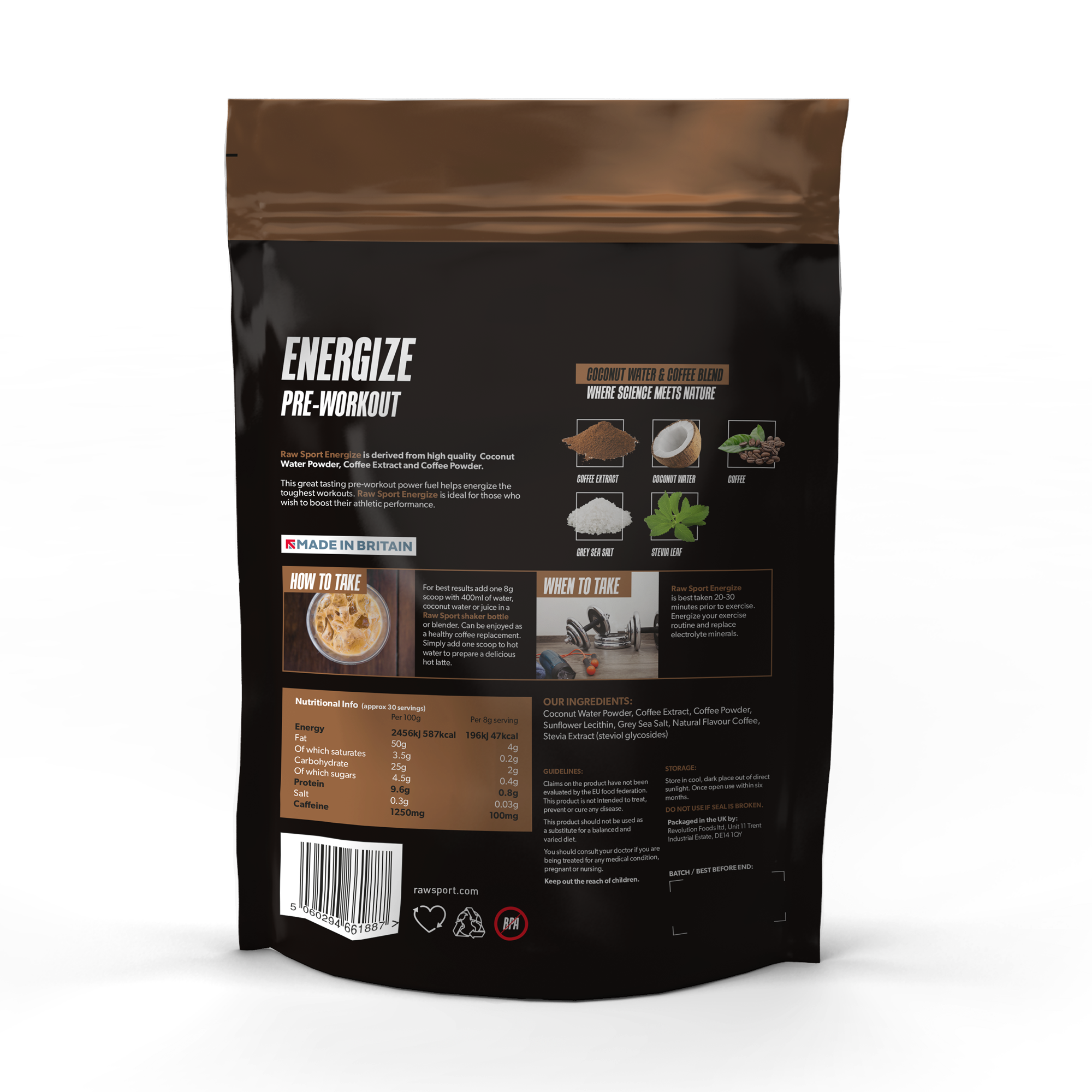 Pre Workout Energize Coffee 240g